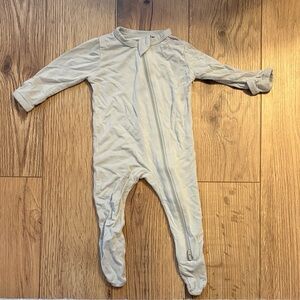 Kyte Bbay zippered footie - Grey